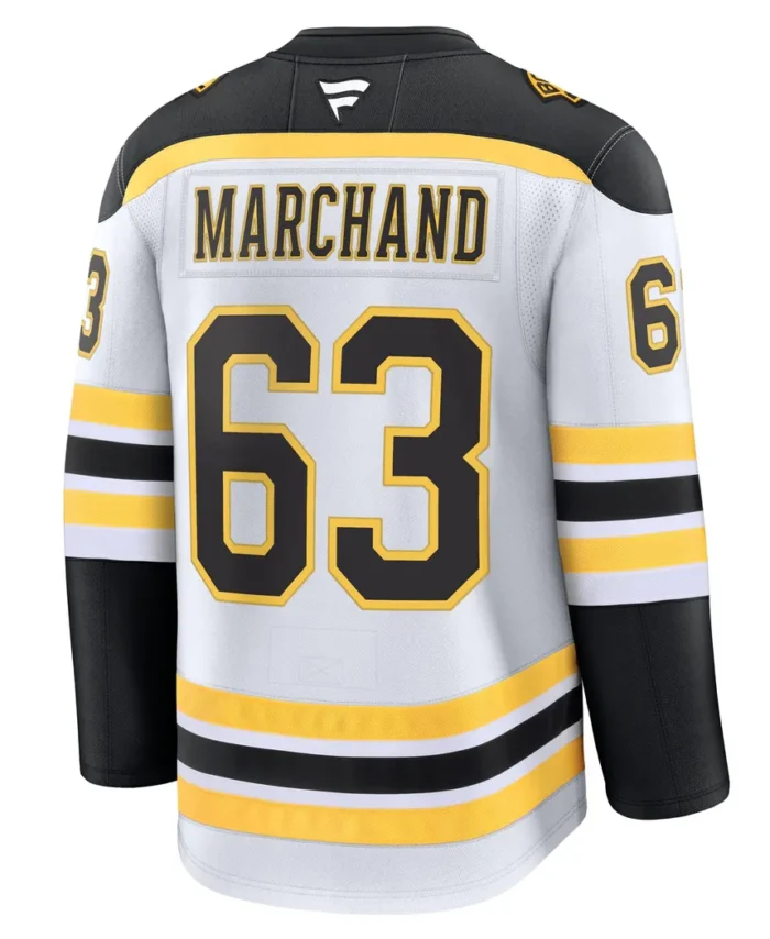 Brad Marchand Boston Bruins Fanatics Away Premium Jersey - White