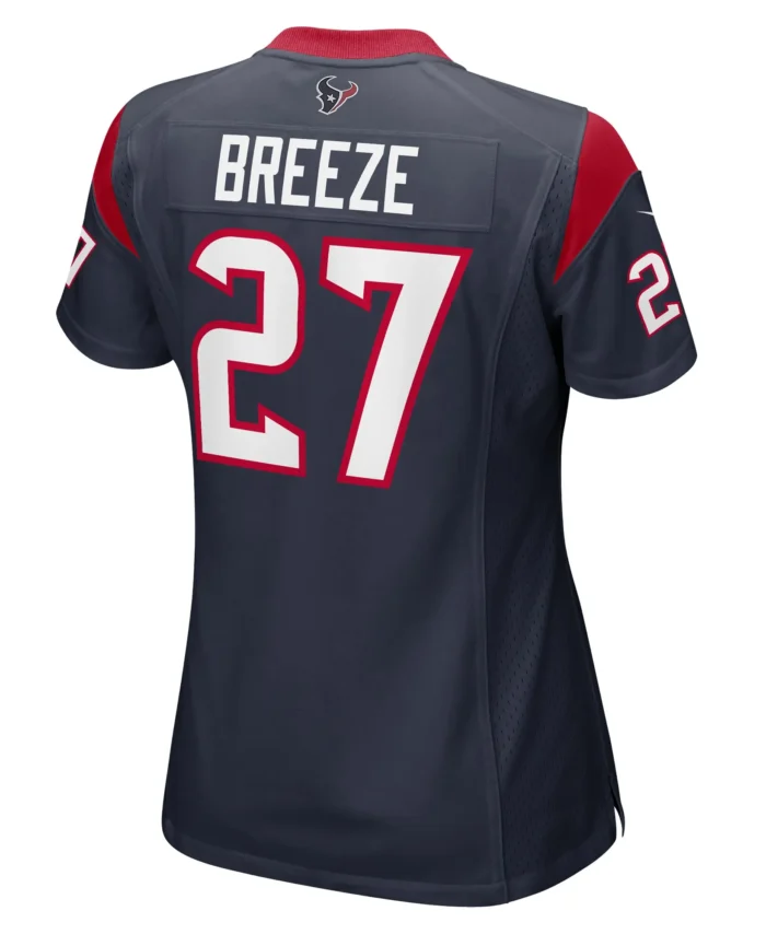 Brady Breeze Houston Texans Women's Team Game Jersey -  Navy