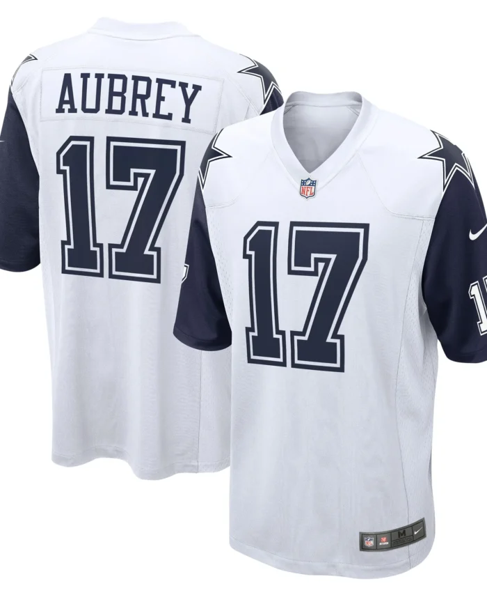 Brandon Aubrey Dallas Cowboys Alternate Game Jersey - White