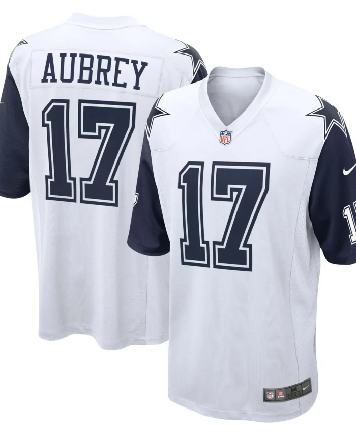Brandon Aubrey Dallas Cowboys Game Jersey - White