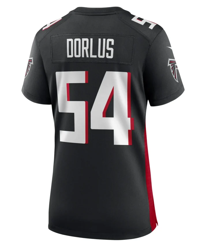 Brandon Dorlus Atlanta Falcons Women's  Game Jersey -  Black