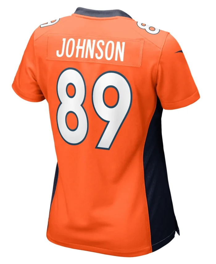 Brandon Johnson Denver Broncos Women's Game Player Jersey - Orange