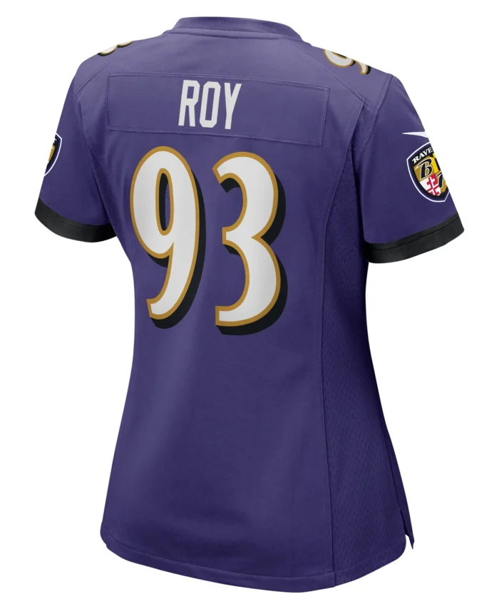 Bravvion Roy Baltimore Ravens Women's  Game Jersey -  Purple