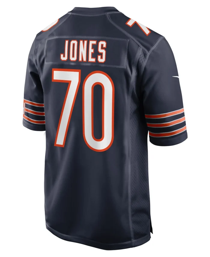 Braxton Jones Chicago Bears Game Player Jersey - Navy