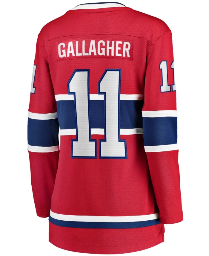 Brendan Gallagher Montreal Canadiens Fanatics Women Home Breakaway Player Jersey - Red