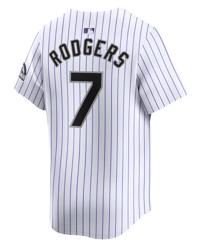 Brendan Rodgers Colorado Rockies Home Limited Player Jersey - White