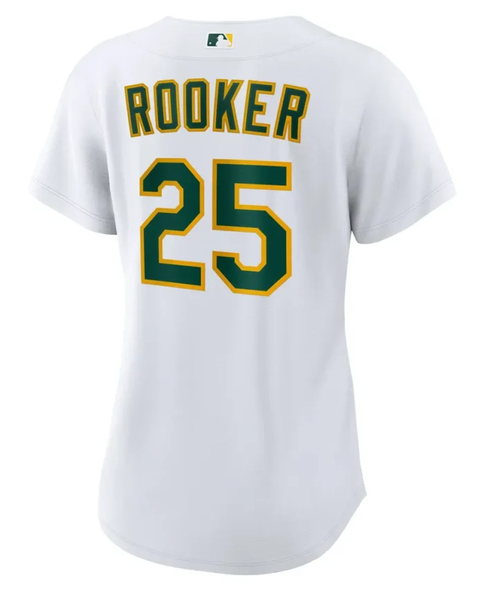 Brent Rooker Athletics Women Home Replica Jersey  - White