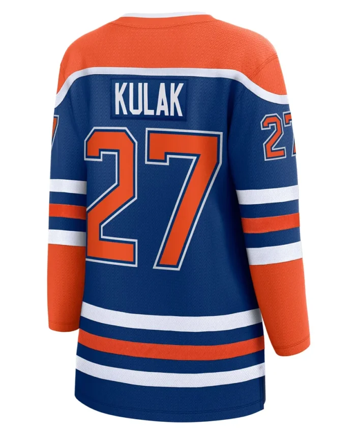 Brett Kulak Edmonton Oilers Fanatics Women Home Breakaway Player Jersey - Royal