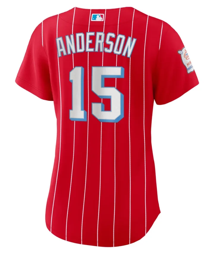 Brian Anderson Miami Marlins Women City Connect Replica Player Jersey - Red