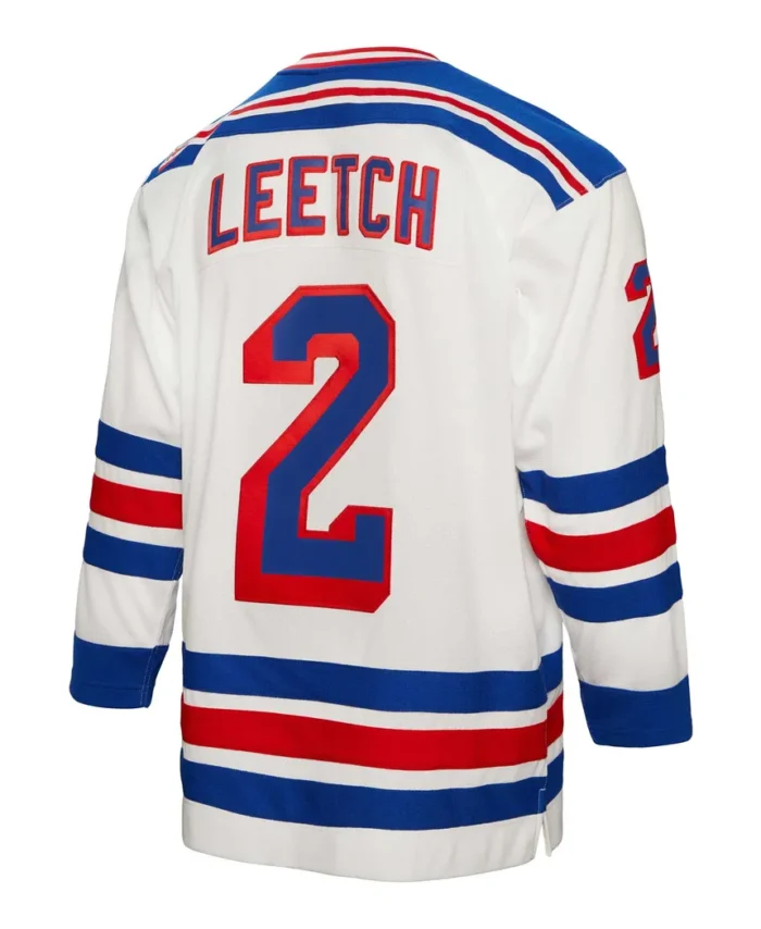 Brian Leetch New York Rangers Mitchell Ness Alternate Captain Patch 1993/94 Blue Line Player Jersey - White