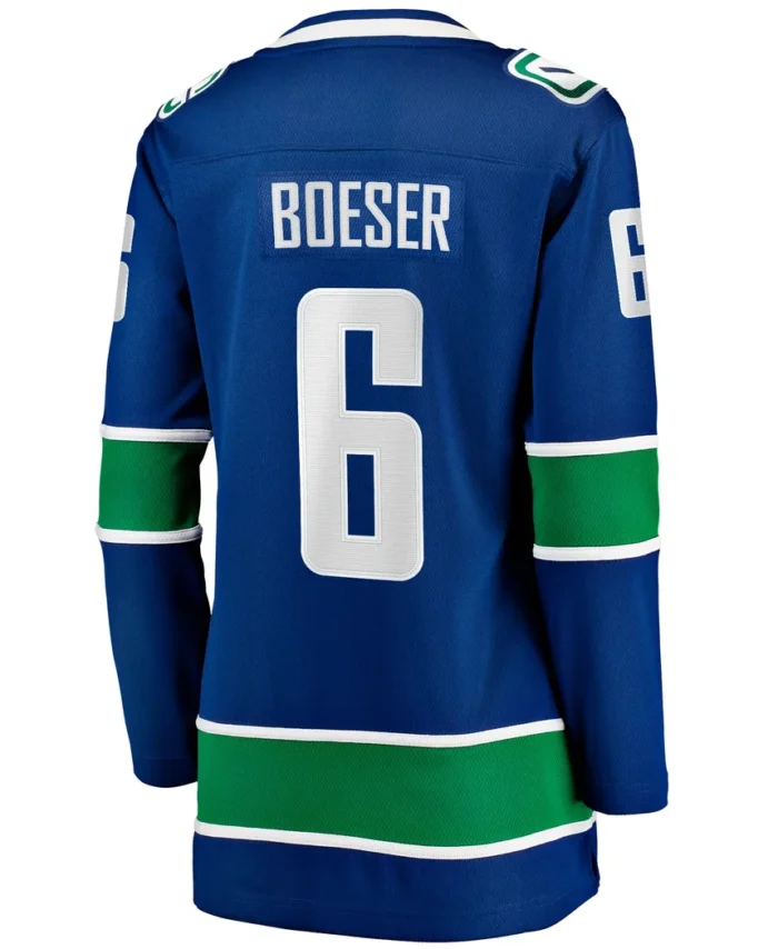 Brock Boeser Vancouver Canucks Fanatics Women Home Breakaway Jersey - Blue