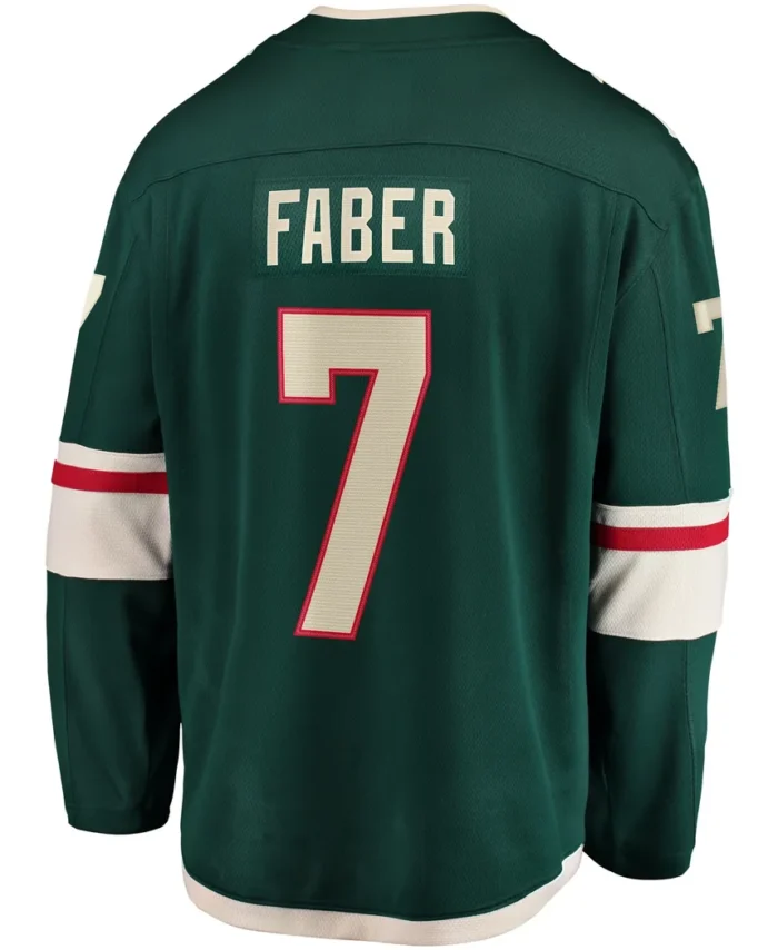 Brock Faber Minnesota Wild Fanatics Home Breakaway Player Jersey - Green