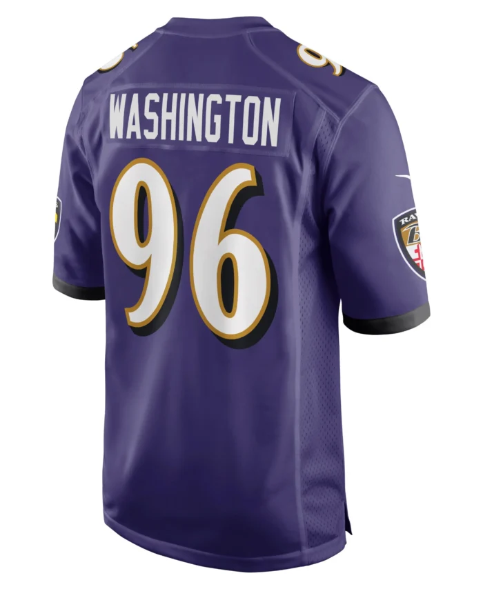 Broderick Washington Baltimore Ravens Game Player Jersey - Purple