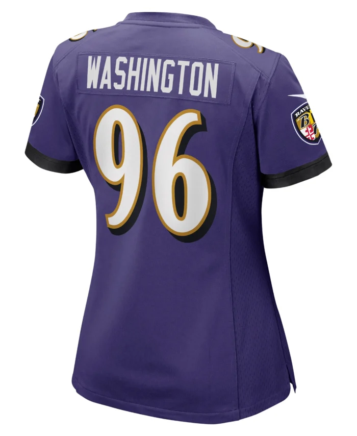 Broderick Washington Baltimore Ravens Women's Game Jersey - Purple