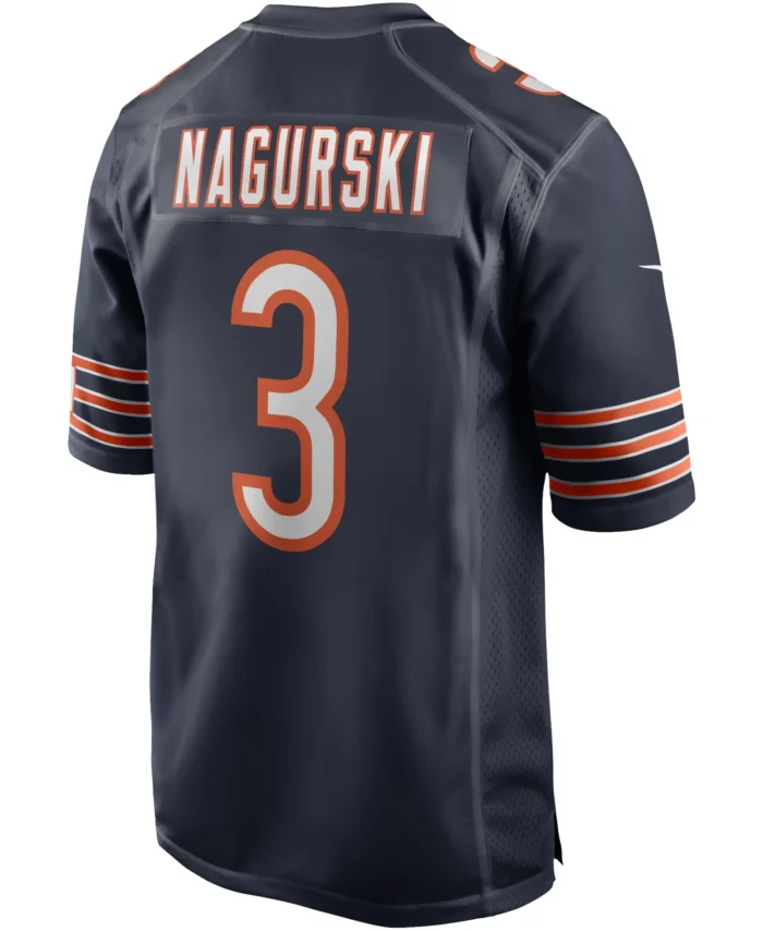 Bronko Nagurski Chicago Bears Game Retired Player Jersey - Navy