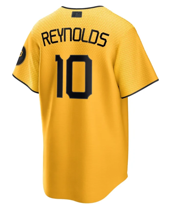Bryan Reynolds Pittsburgh Pirates City Connect Replica Player Jersey- Gold