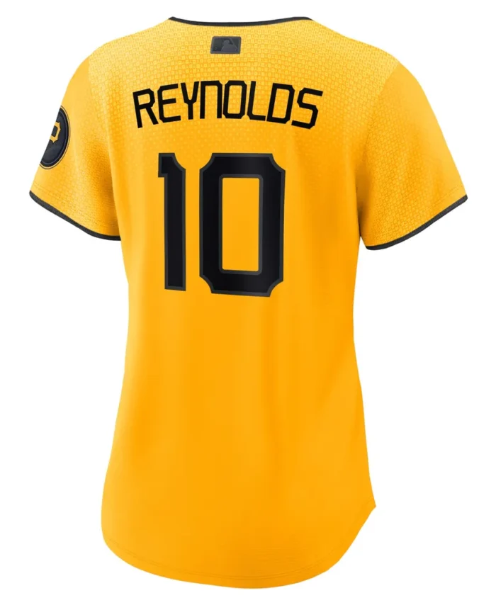 Bryan Reynolds Pittsburgh Pirates Women City Connect Replica Player Jersey- Gold
