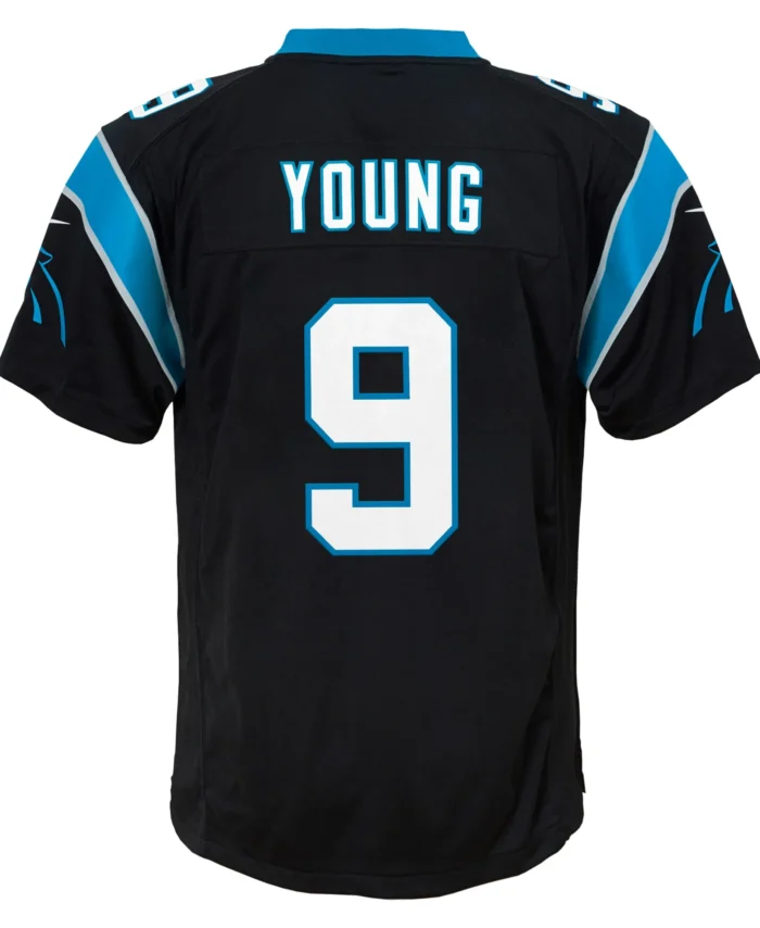 Bryce Young Carolina Panthers Youth Game Jersey - Black