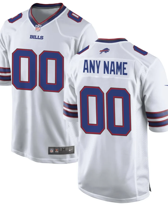 Buffalo Bills Custom Game Jersey - White