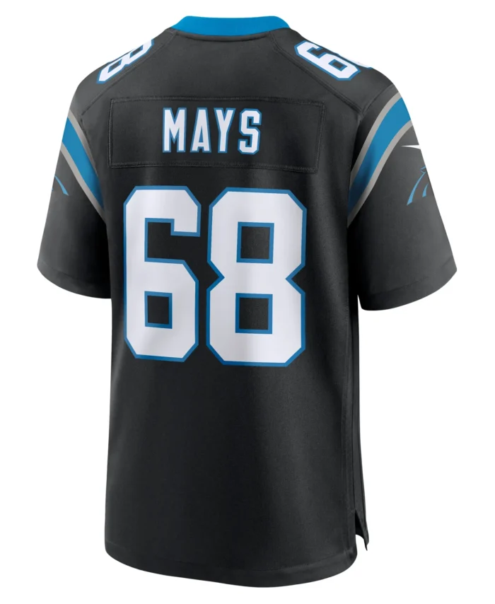 Cade Mays Carolina Panthers Team Game Jersey -  Black