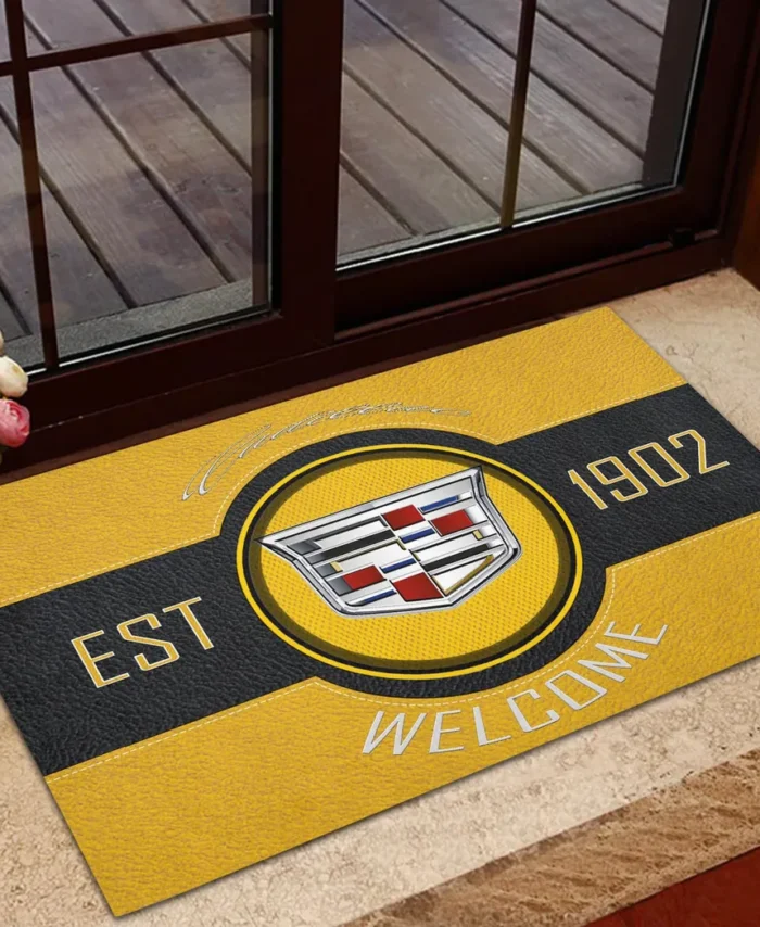 Premium Performance Car Doormat, All Over Print Doormat For Car Owners CAR169 - Yellow