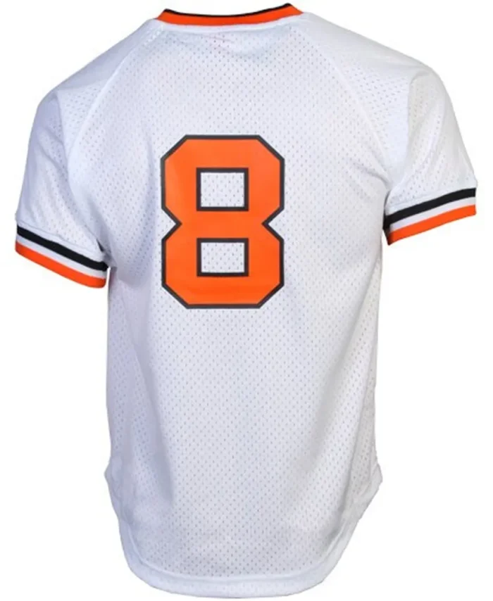 Cal Ripken Jr. Baltimore Orioles Mitchell Ness 1985 Authentic Cooperstown Collection Mesh Batting Practice Jersey - White