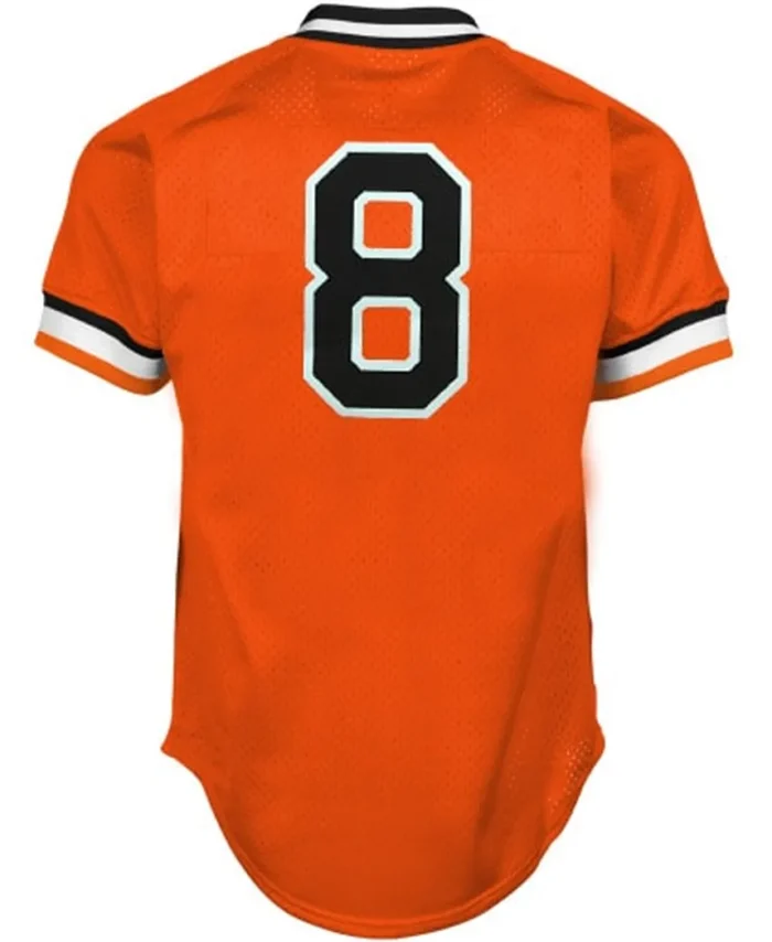 Cal Ripken Jr Baltimore Orioles Mitchell Ness 1988 Authentic Cooperstown Collection Mesh Batting Practice Jersey - Orange