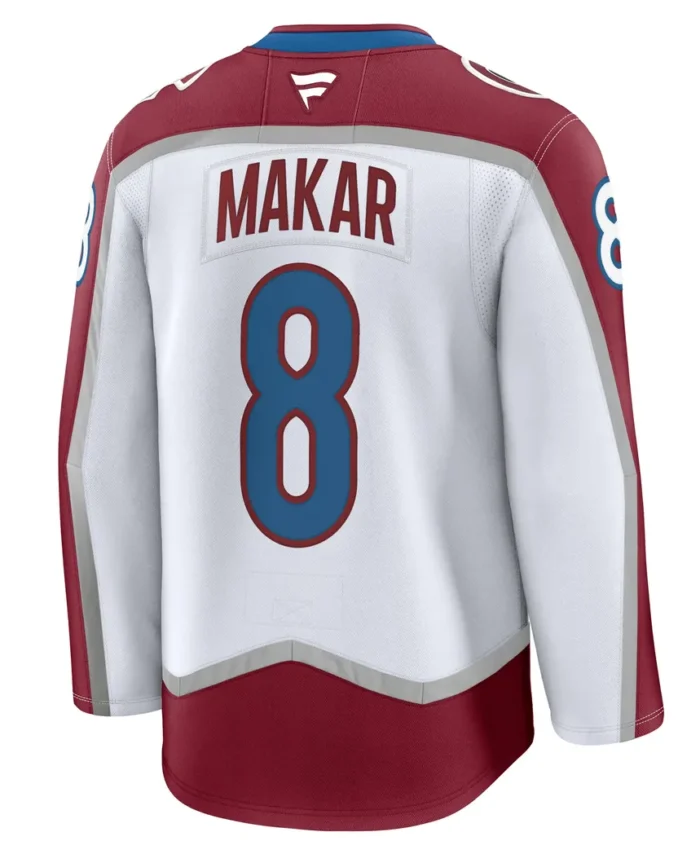 Cale Makar Colorado Avalanche Fanatics Away Premium Jersey - White