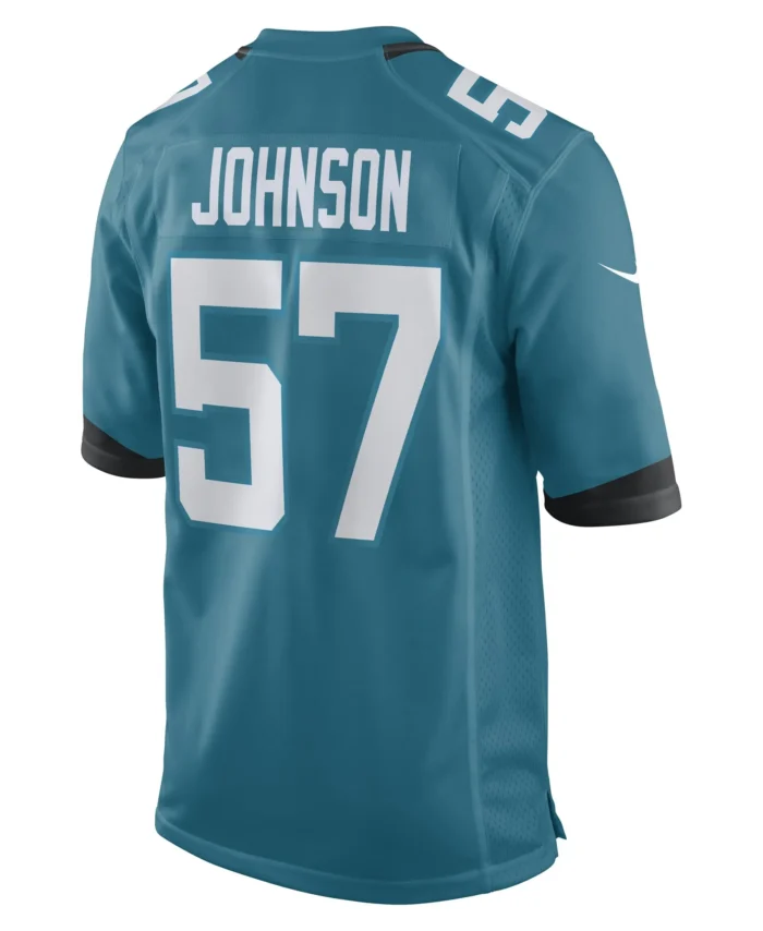 Caleb Johnson Jacksonville Jaguars Game Player Jersey - Teal