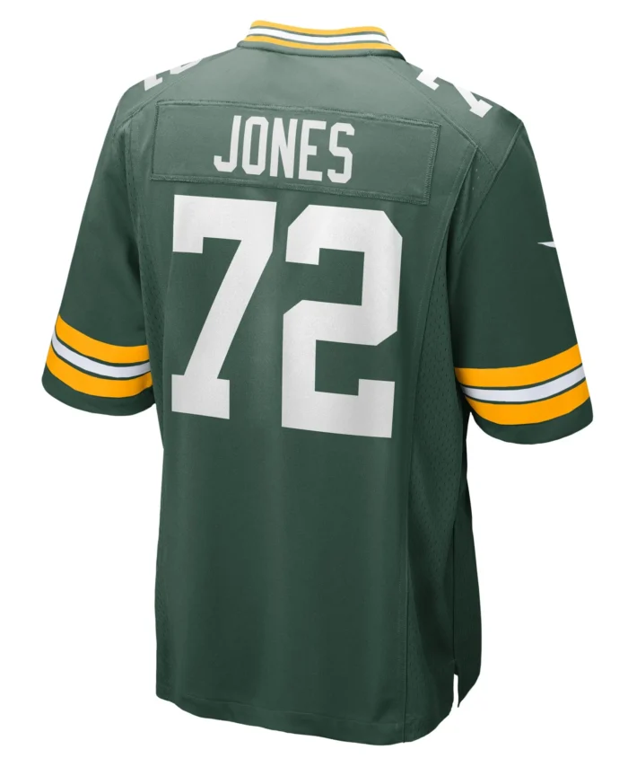 Caleb Jones Green Bay Packers Game Player Jersey - Green