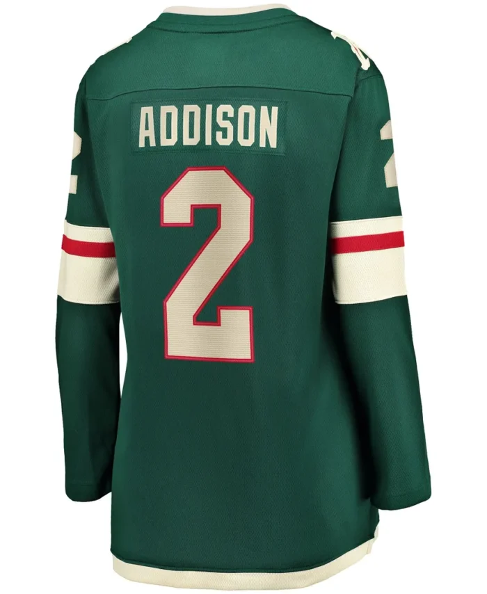 Calen Addison Minnesota Wild Fanatics Women Home Breakaway Player Jersey - Green
