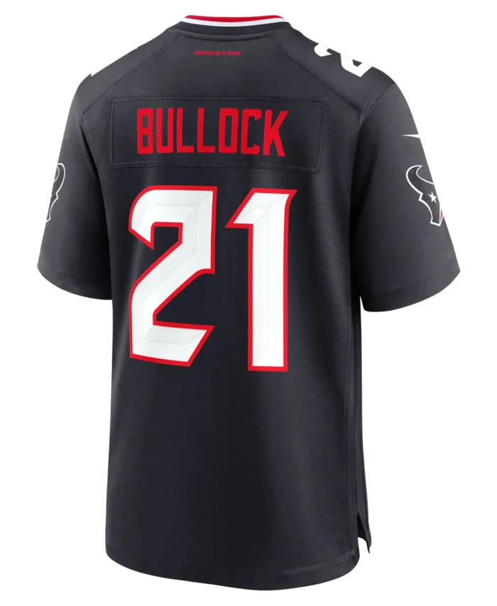 Calen Bullock Houston Texans Team Game Jersey -  Navy