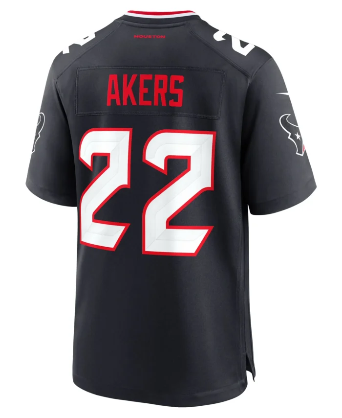 Cam Akers Houston Texans Team Game Jersey -  Navy