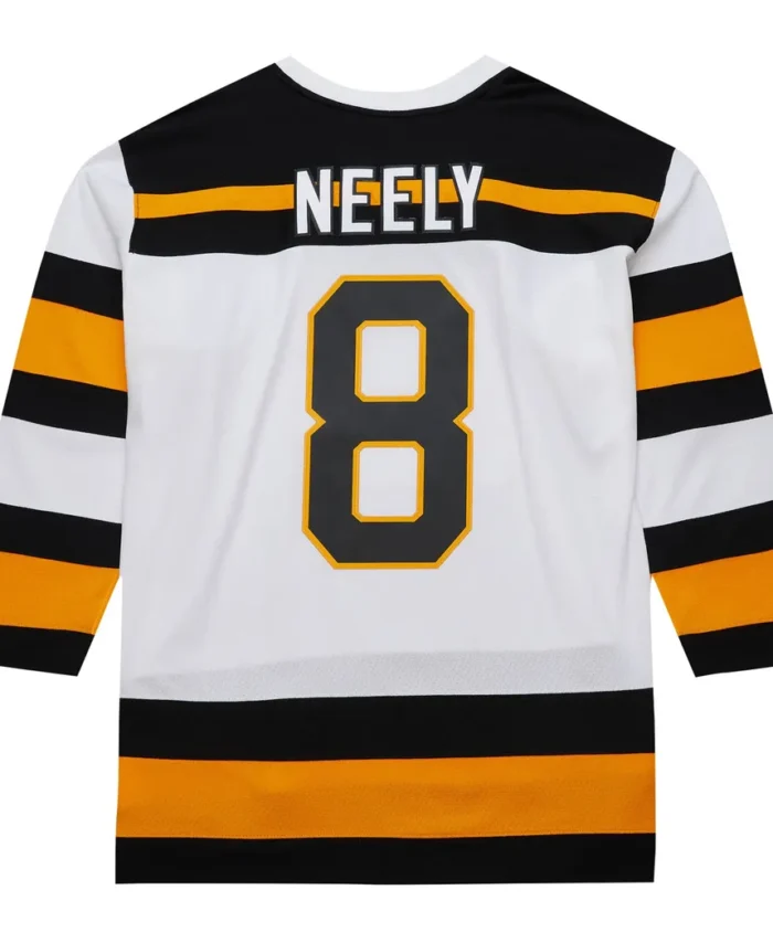 Cam Neely Boston Bruins Mitchell Ness  1991/92 Alternate Captain Blue Line Player Jersey - White