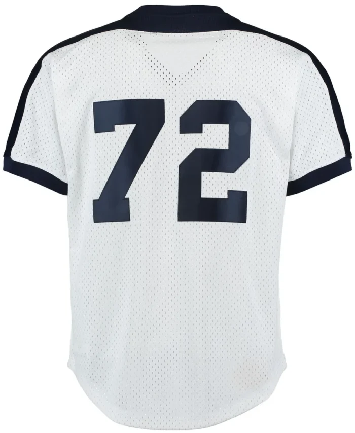 Carlton Fisk Chicago White Sox Mitchell  Ness Cooperstown Mesh Batting Practice Jersey - White