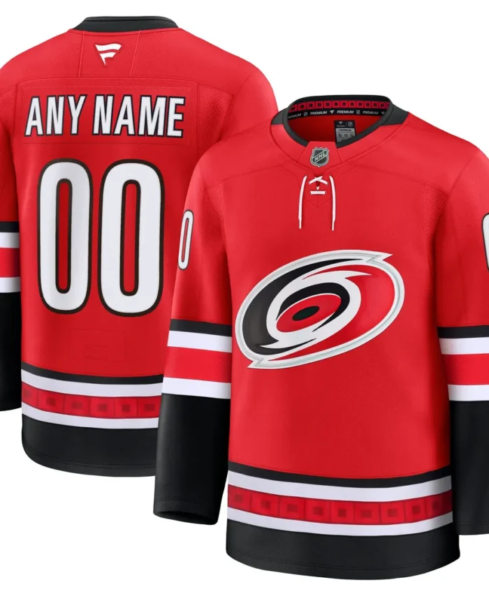 Carolina Hurricanes Fanatics Alternate Premium Custom Jersey - Red