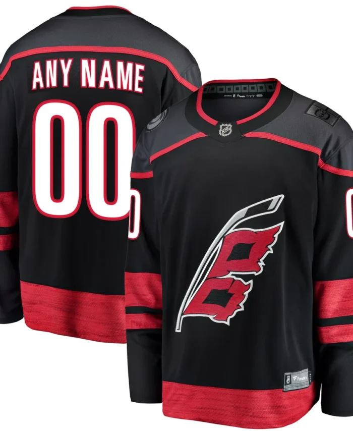 Carolina Hurricanes Fanatics Home Breakaway Custom Jersey - Black
