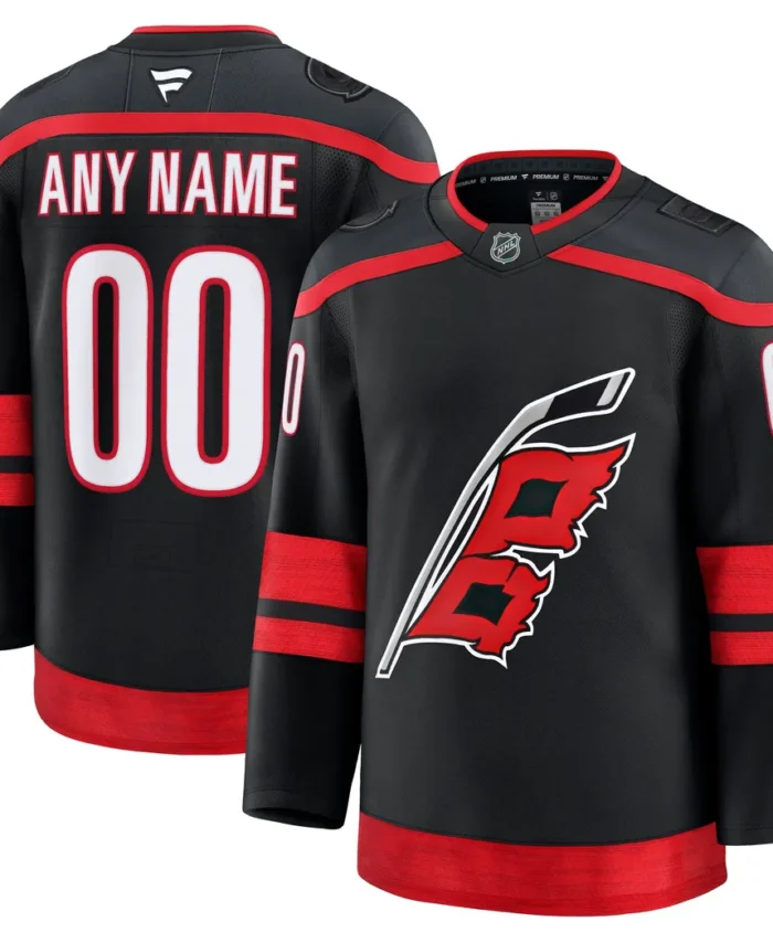 Carolina Hurricanes Fanatics Home Premium Custom Jersey - Black