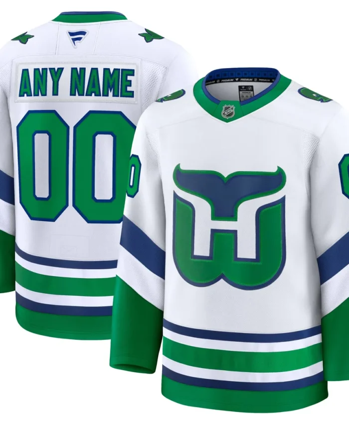 Carolina Hurricanes Fanatics Throwback Premium Custom Jersey - White