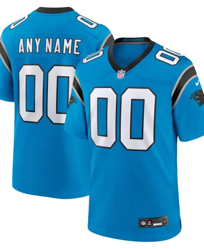 Carolina Panthers Alternate Custom Game Jersey - Blue