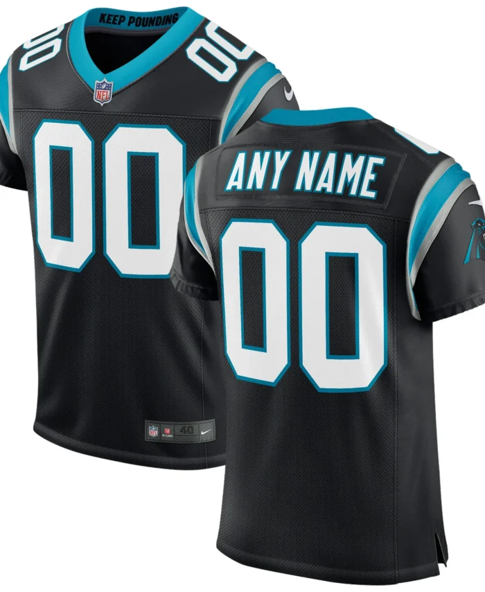 Carolina Panthers Classic Custom Elite Jersey - Black