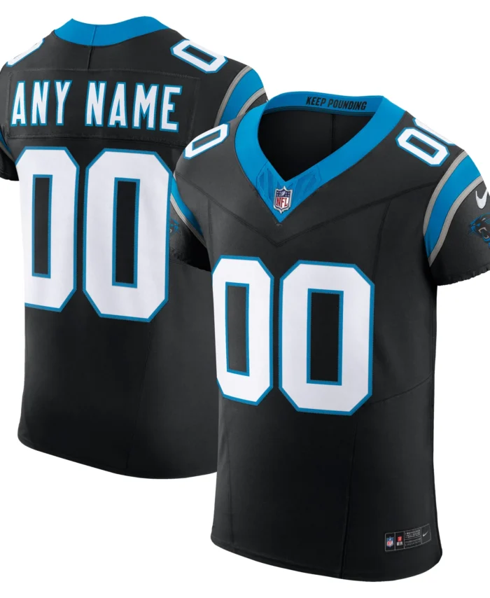Carolina Panthers Vapor F.U.S.E. Elite Custom Jersey - Black