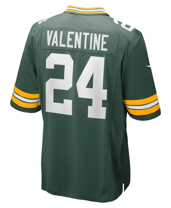 Carrington Valentine Green Bay Packers  Game Jersey -  Green