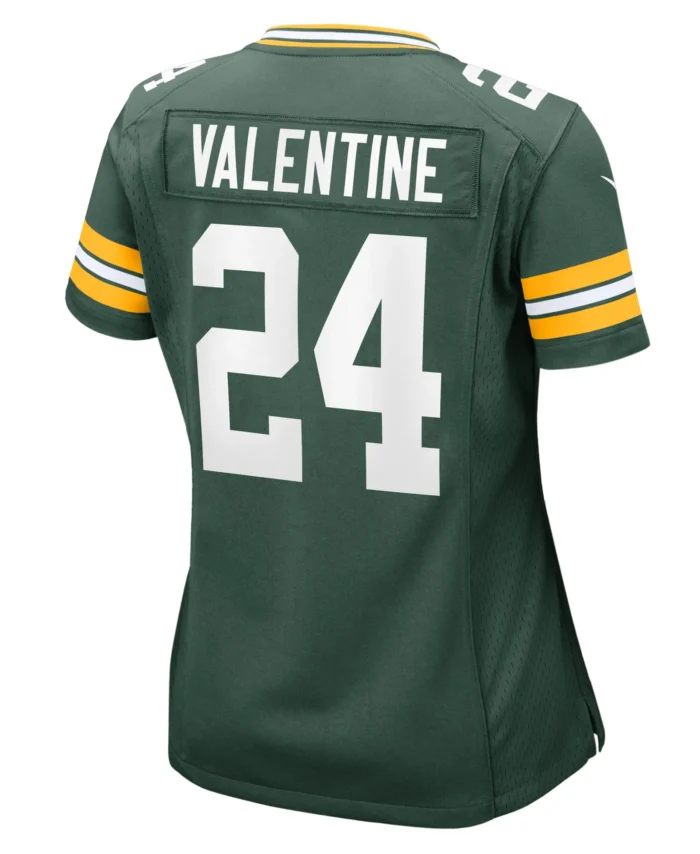 Carrington Valentine Green Bay Packers Women's  Game Jersey -  Green