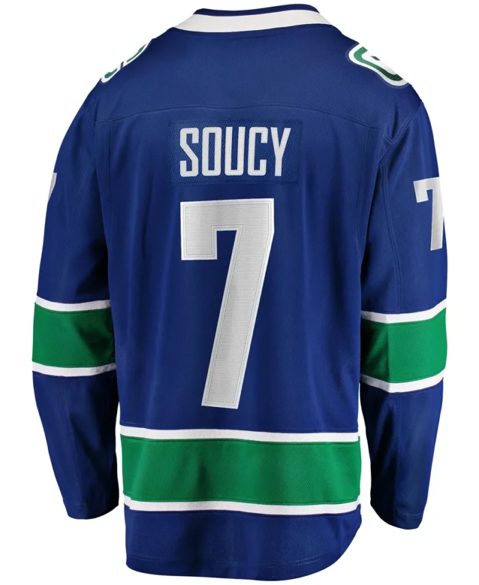 Carson Soucy Vancouver Canucks Fanatics Home Premier Breakaway Player Jersey - Blue