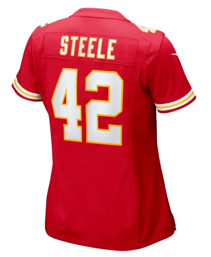 Carson Steele Kansas City Chiefs Women's  Game Jersey -  Red