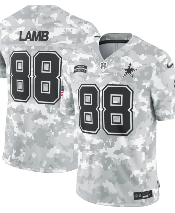 CeeDee Lamb Dallas Cowboys 2024 Salute to Service Limited Jersey - Arctic Camo
