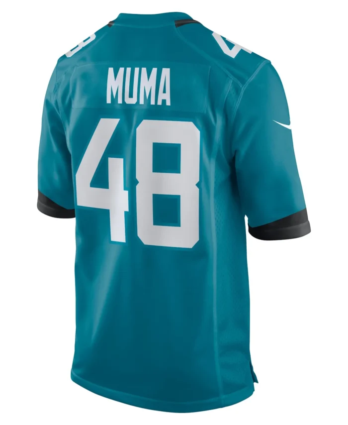 Chad Muma Jacksonville Jaguars Game Jersey - Teal