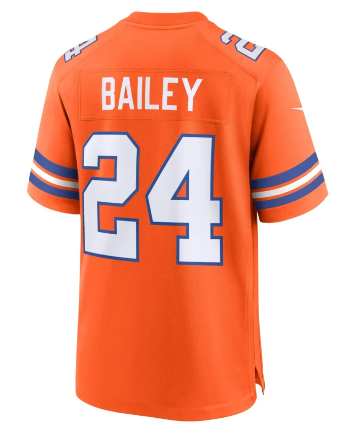 Champ Bailey Denver Broncos Mile High Collection 1977 Throwback Retired Player Game Jersey - Orange