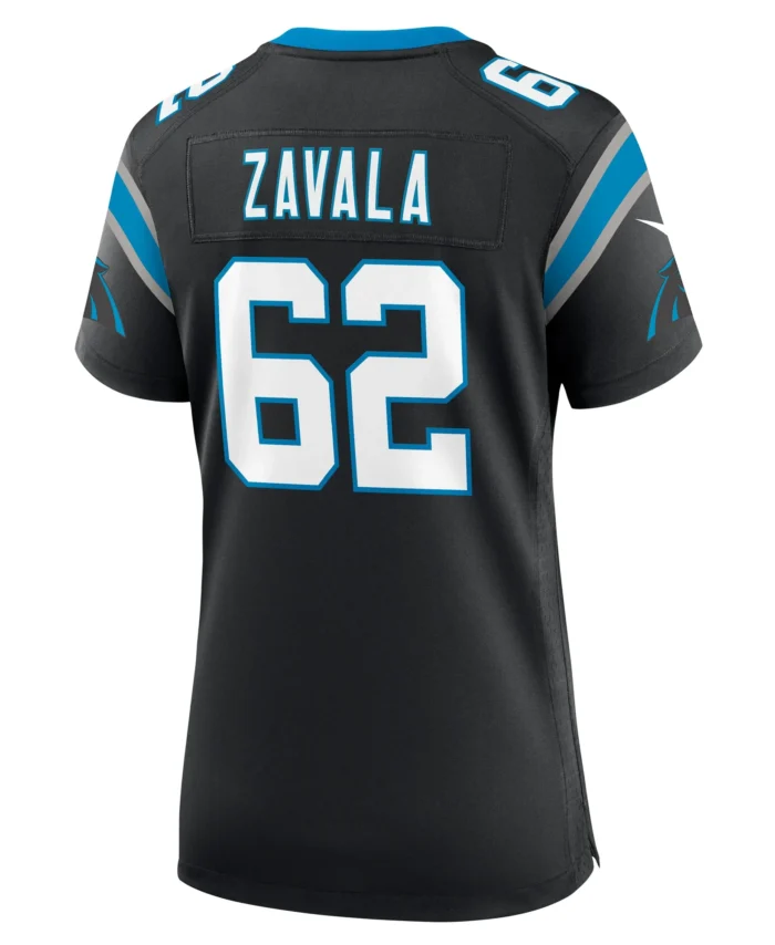 Chandler Zavala Carolina Panthers Women's  Game Jersey -  Black